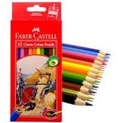 تصویر مداد رنگی فابر کاستل مدل کلاسیک جعبه مقوایی 12 رنگ Faber Castell Classic 12 Color Pencils