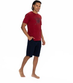 تصویر ست پیژامه فاق نرمال آستین کوتاه راسته مردانه | یو اس پولو U.S. Polo Assn. US.01.18884.25Y 165 