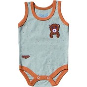 تصویر زیردکمه بادی رکابی دوروپنبه به آوران طرح فندی Behavaran سایز نوزادی تا سه سال 