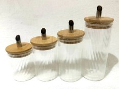 تصویر شکر پاش گرد درب بامبو Zara وارداتی ابعاد 6*15 کد 66547 