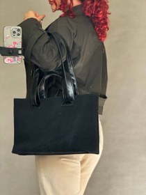 تصویر کیف چهاربند جیر - سورمه‌ای 