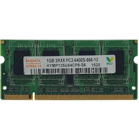 تصویر رم لپ تاپ 1 گیگ Hynix DDR2-800-6400 MHZ 1.8V سه ماه گارانتی 