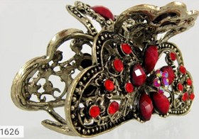 تصویر گل سر طرح گل پر نگین کد 1626 