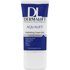 تصویر کرم ژل آبرسان مدل Aqualift مناسب پوست خشک و حساس حجم 50 میلی لیتر درمالیفت Dermalift Aqualift Hydrating Gel For Dry And Senstive Skin 50 ml