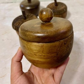 تصویر قندان چوبی - ساده 