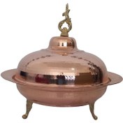 تصویر مرغ خوری مسی | درب دار 