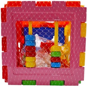 تصویر پازل مکعبی هوش بازی فکری پازل هوش میله و مهره دار اشکال هوش مکعب هوش 