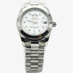 تصویر ساعت زنانه رولکس صفحه سفید 