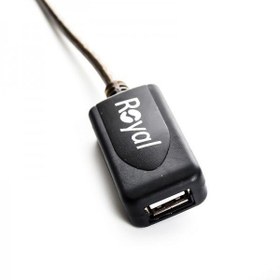 تصویر کابل افزایش USB2 برددار رویال به طول 20 متر 