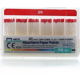 تصویر کن کاغذی ۴ درصد متا Absorbent paper points 4%