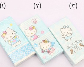 تصویر دستمال کاغذی جیبی هلوکیتی Hello Kitty 