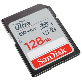 تصویر رم اس دی 128 گیگ سن دیسک SanDisk Ultra U1 C10 120MB/s SanDisk Ultra U1 C10 120MB/s SDXC Memory Card