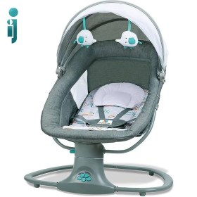 تصویر گهواره و تاب برقی ماستلا 3 کاره Mastela مدل 3in1 x - طوسی ا baby swing mastela 3in1 baby swing mastela 3in1