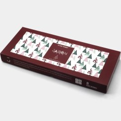 تصویر کوکتل پدیکور ژبن پلاس مدل درخت کریسمس وزن ۴۸۰ گرم بسته ۸ عددی 