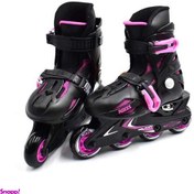 تصویر اسکیت کفشی کودک روسز مدل Orlando 3 رنگ مشکی صورتی 