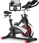 تصویر JOROTO X2PRO Bluetooth Exercise Bike, Stationary Indoor Cycling Bike with Readable 100 Levels Magnetic Resistance, Plus 12.6 inch Tablet Bracket 