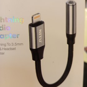 تصویر رابط لایتینینگ آیقون به aux Lightning Audio Adapter