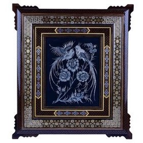 تصویر تابلو قلمزنی طرح گلستان کد 5550 