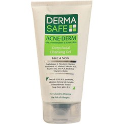تصویر ژل شوینده صورت درماسیف سری Acne Derm مدل Deep Facial حجم ۱۵۰ میلی‌لیتر 