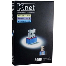 تصویر کارت شبکه وایرلس Knet mini ۳۰۰Mbs 