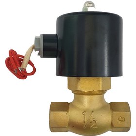 تصویر شیر برقی ½ اینچ بخار یونیدی برنجی 