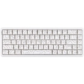 تصویر کیبورد ایجز Ajazz AK680 MAX White (Side Print) Wired 