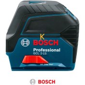 تصویر تراز لیزری بوش مدل GCL2-15 با ۲ خط و برد ۱۵ متر 