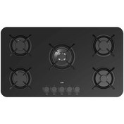 تصویر اجاق گاز شیشه ای رومیزی کن مدل پاردیک مشکی Can Pardik Tabletop Glass Gas Stove - Black