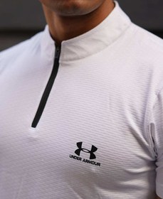 تصویر ست ورزشی تیشرت و شلوارک نیم زیپ 