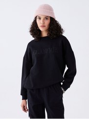 تصویر سویشرت آستین بلند راسته زنانه | ال سی وایکیکی LC Waikiki W3GY86Z8CVL 