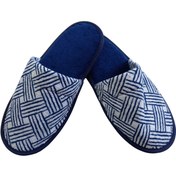 تصویر دمپایی حوله ای نویان سرمه ای سایز 43 