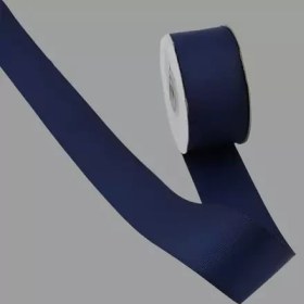 تصویر روبان گروگرن ساده 4 سانتی رنگ سرمه ای 