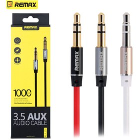 تصویر کابل انتقال صدا 3.5 ميلی متری ريمکس مدل RL-L100 طول 1 متر REMAX RL-L100 AUX Audio Cable 1m