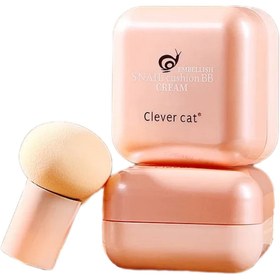 تصویر کوشن بی بی کرم حلزون کلورکت وزن 15 گرم Celever cat Cushion BB Cream - 2 Clever cat Cushion BB Cream