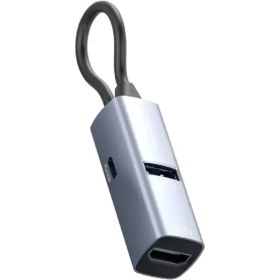تصویر هاب پاورولوژی مدل Powerology Aluminum Mini USB-C Hub 100W PD هاب آلومینیومی پاورولوژی USB-C با توان شارژ 100 وات؛ اتصال سریع، طراحی جمع‌وجور و عملکرد حرفه‌ای