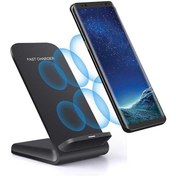 تصویر استند شارژر بیسیم برند Cesbiomo مدل wcs-01 مناسب سامسونگ Cesbiomo brand wireless charger stand model wcs-01 suitable for Samsung