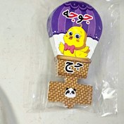 تصویر سر مدادی بالنی مقوایی جوجه حرف "ج" 