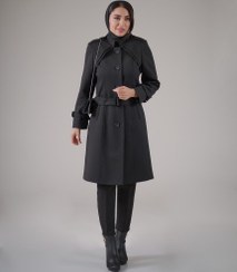 تصویر پالتو nr زمستانه مشکی بلند زنانه - سا palto meshki zananhe