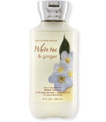 تصویر لوسیون بدن برند BATH & BODY WORKs با رایحه چای سفید زنجبیل White tea & ginger BODY LOTION