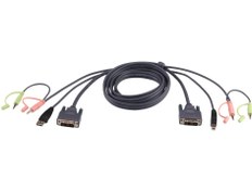 تصویر 3M USB DVI-I Single Link KVM Cable 