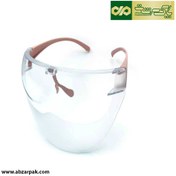 تصویر عینک ایمنی شیلد دار محافظ چشم و صورت رنگ شفاف توتاص TOTAS مدل AT111 