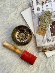 تصویر کاسه تبتی دستساز 10 سانت singing bowl