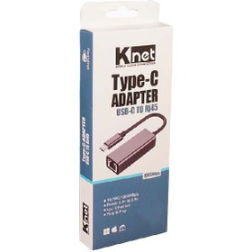 تصویر مبدل USB-C به Ethernet کی نت مدل K-COCM30LAN 