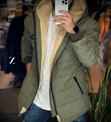 تصویر کاپشن مردانه خزدار مدل آیس‌کُلد Men's Fur-Lined Jacket - IceCold Model