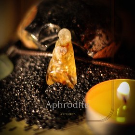 تصویر سنگ سیترین کاروینگ Citrine Gemstone