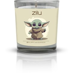 تصویر شمع لیوانی بیبی یودا 