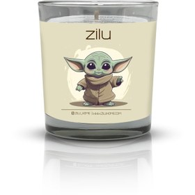 تصویر شمع لیوانی بیبی یودا 