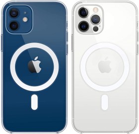 تصویر قاب شفاف Magnetic اصلی مگ سیف iPhone 12 Pro Max ا iPhone 12 Pro Max Cover Case iPhone 12 Pro Max Cover Case