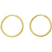 تصویر گوشواره طلا ۱۸ عیار زنانه مدل حلقه ای 