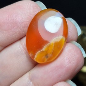 تصویر نگین سنگ عقیق خراسانی معدنی کد k1184 